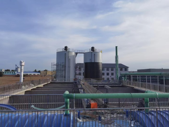 ic厌氧反应器现场施工完成