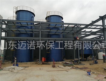 厌氧反应器的施工现场