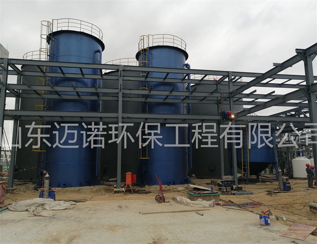 厌氧反应器的施工现场