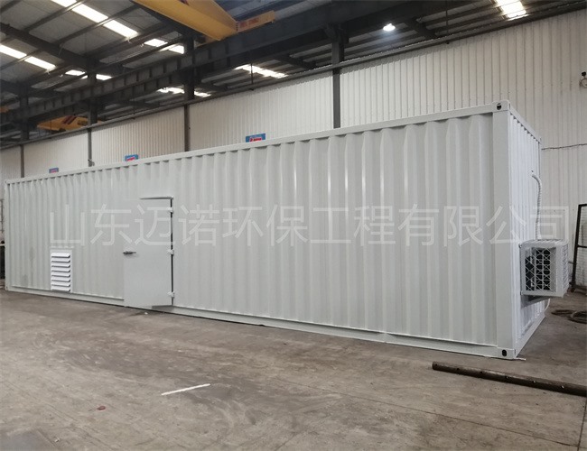 集装箱式污水处理设备的发货现场